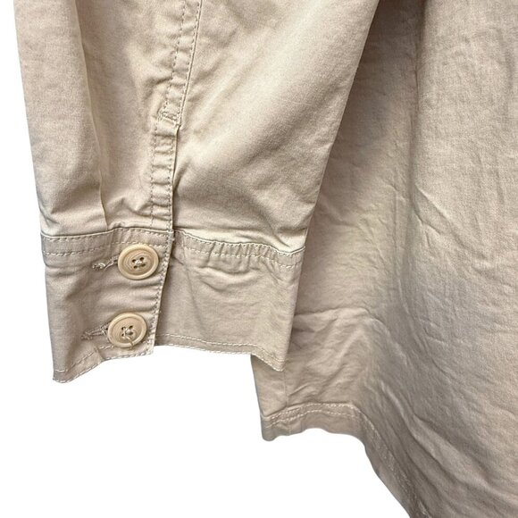 Avenue Utility Jacket Plus Size 22/24 Khaki Cotton Blend Safari Casual Womens - Picture 6 of 8